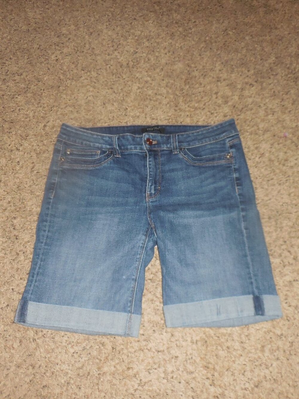 White House Black Market WHBM Jean Shorts Denim 8 10